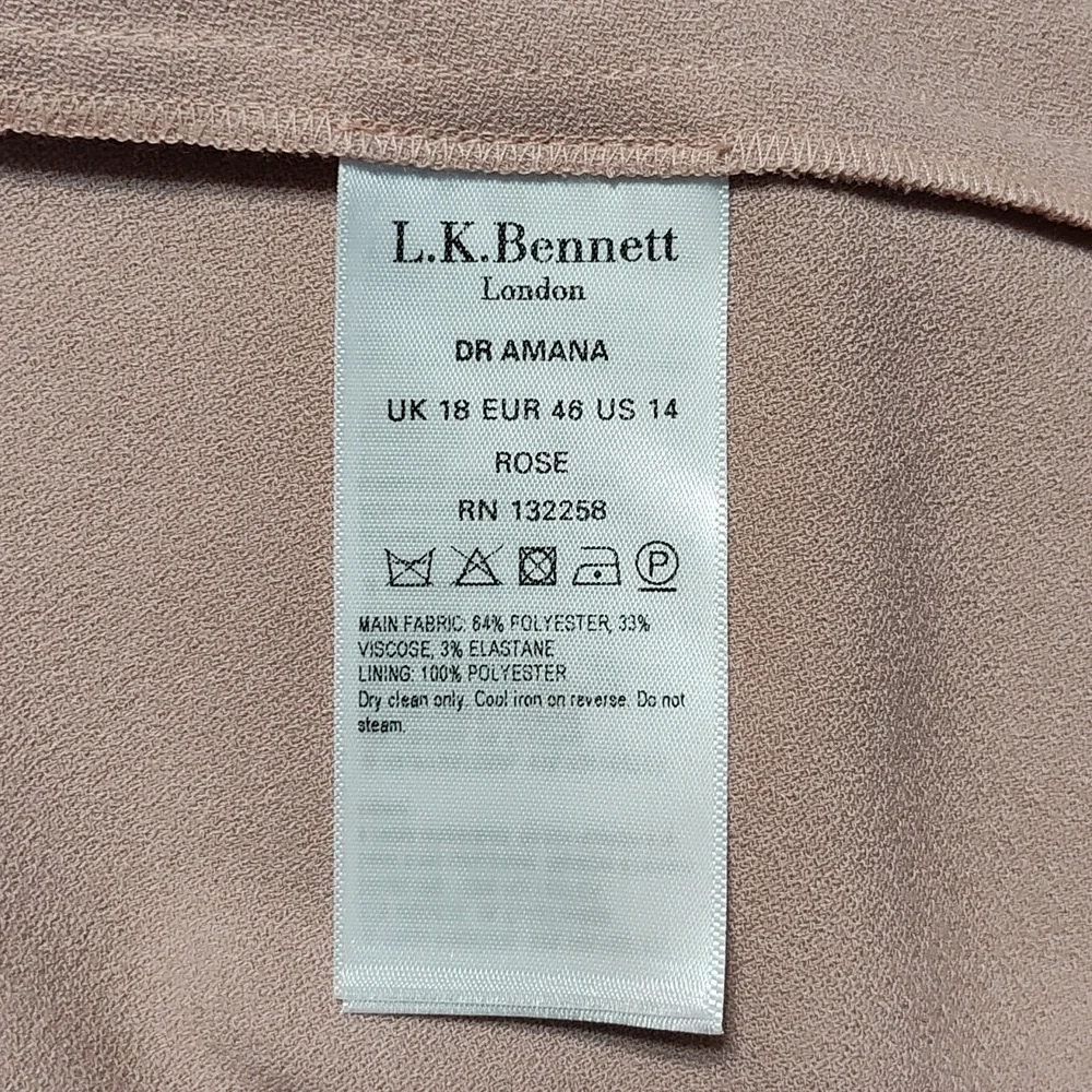 L.K. Bennett pastel Rose dress size 14 - Picture 6 of 6